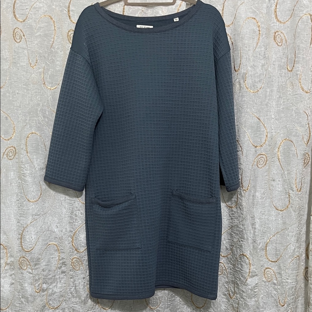 Max Studio Blue Textured Dress